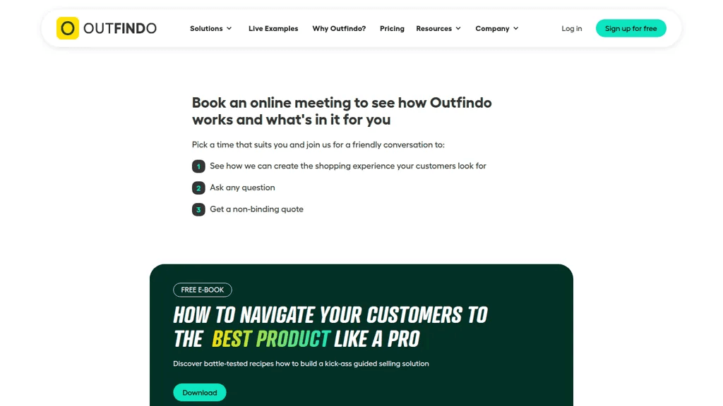 Outfindo 官网截图