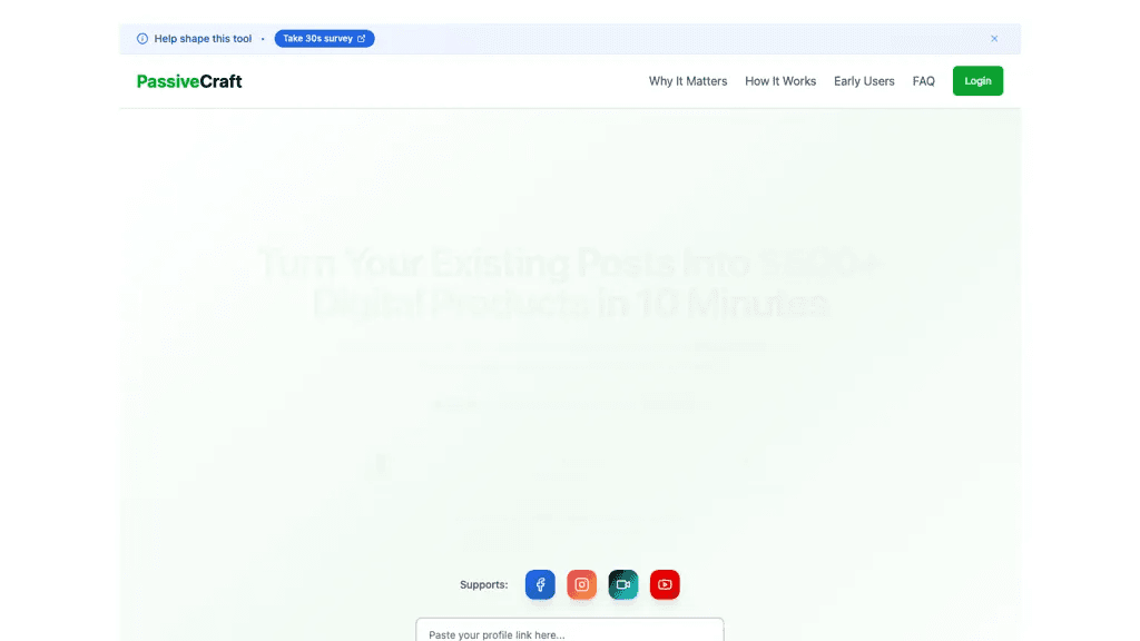 PassiveCraft 工具截图