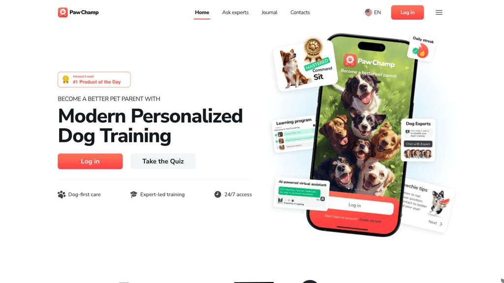 PawChamp 官网截图