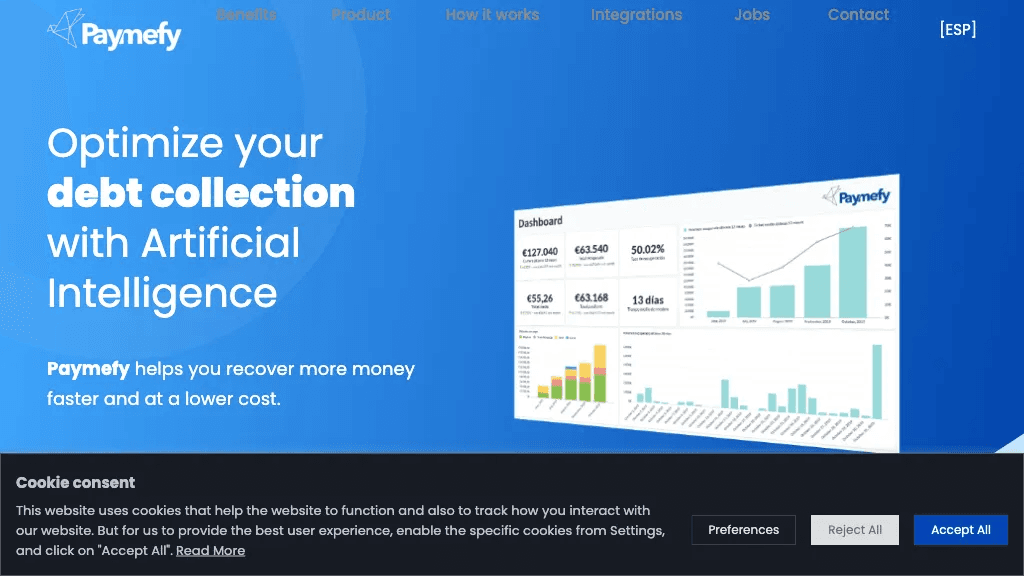 Paymefy 官网截图