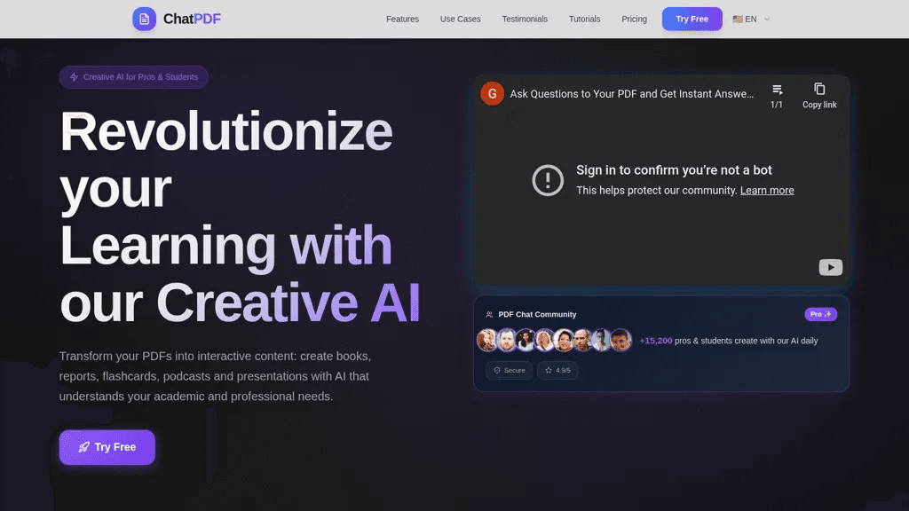 PDF GLAMZN AI 工具截图