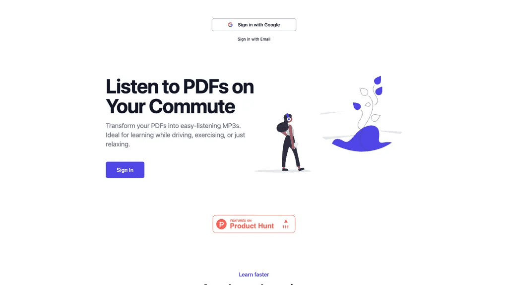 PDF to MP3 工具截图