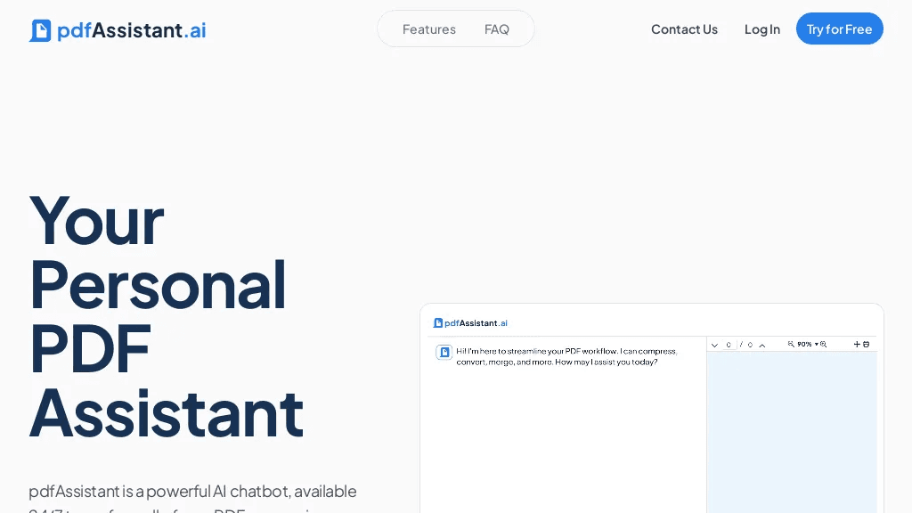 pdfAssistant.ai 工具截图