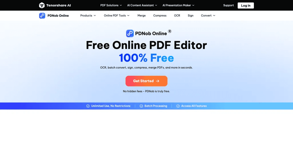 PDNob Online 工具截图