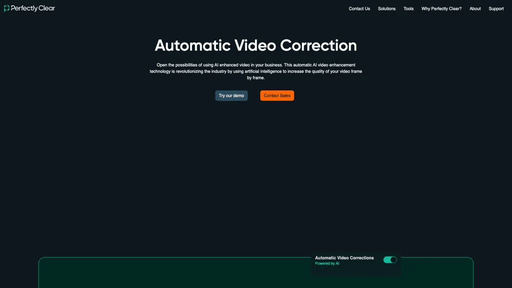 Perfectly Clear Video 官网截图