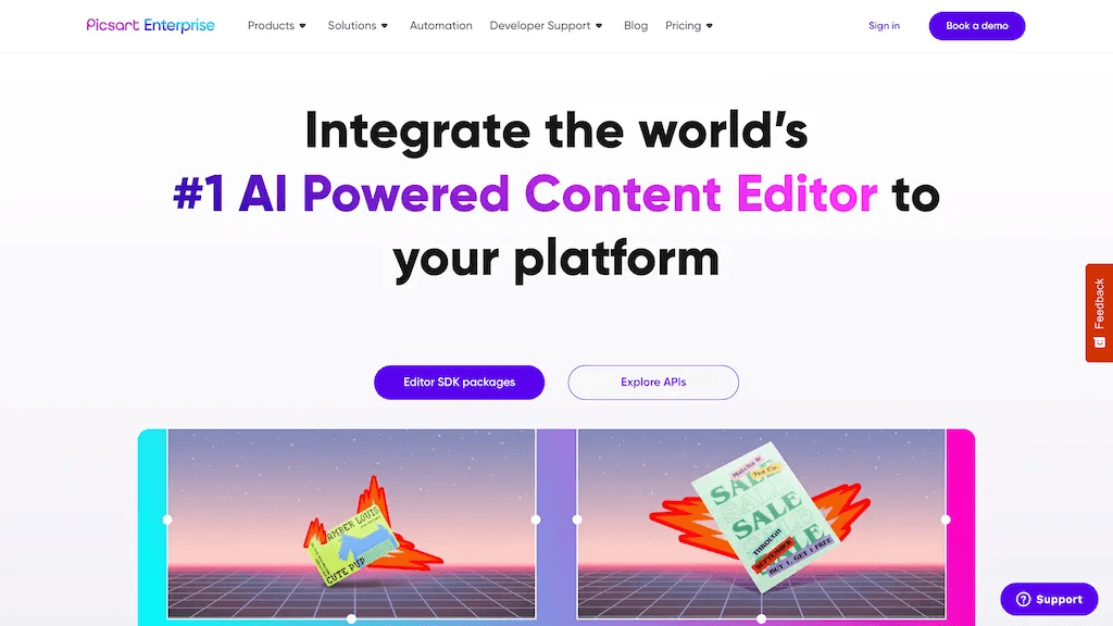 Picsart Creative APIs 工具截图