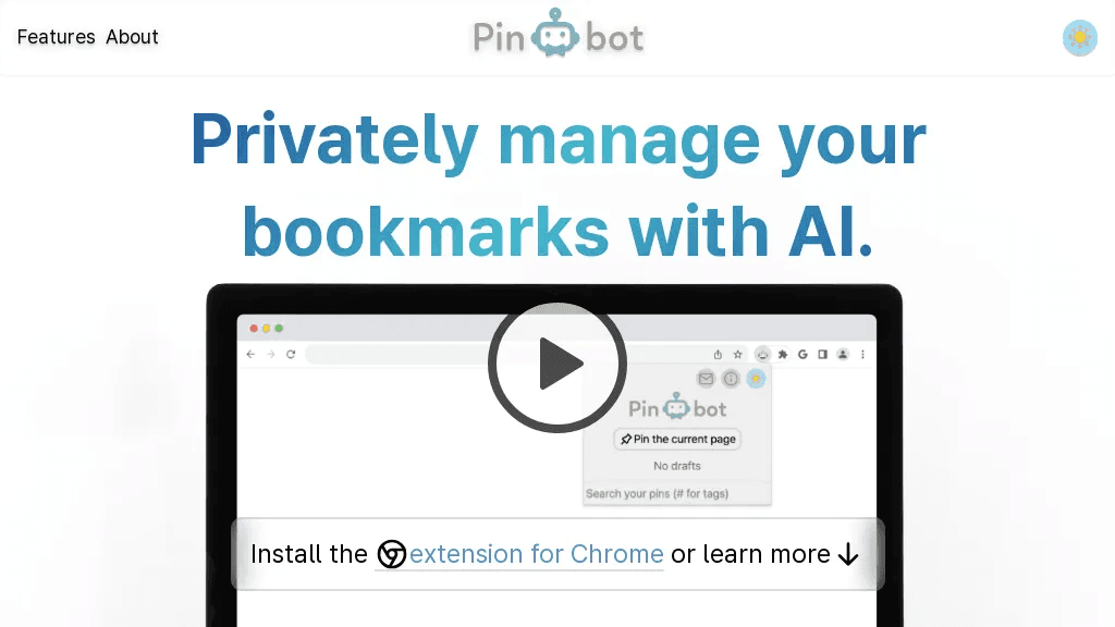 Pinbot 官网截图