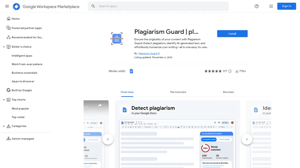 Plagiarism Guard 工具截图