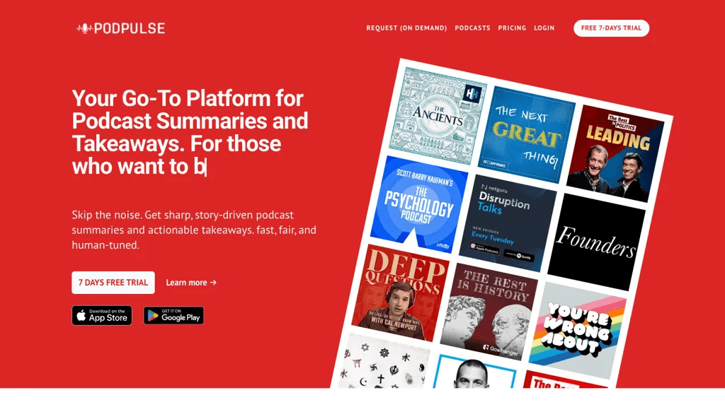 PodPulse.ai 官网截图