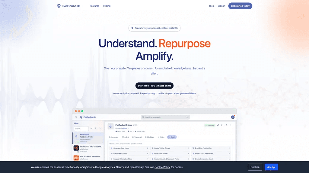 Podscribe.io 工具截图