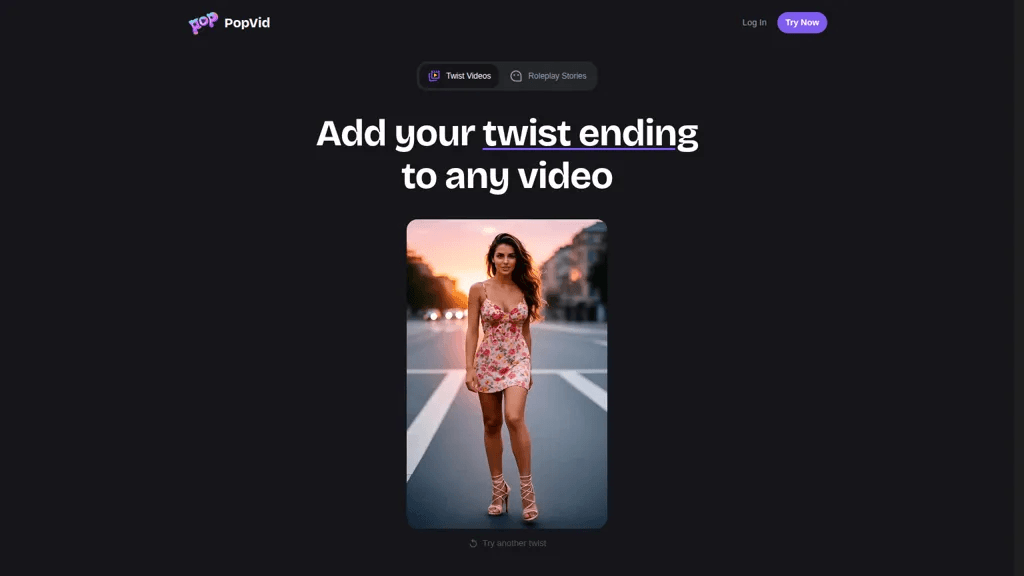 PopVid.ai 官网截图
