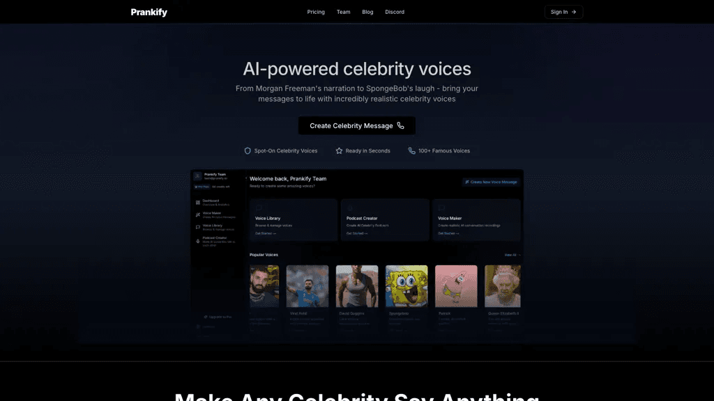 Prankify ai 工具截图