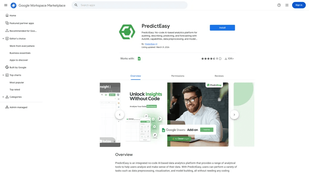 PredictEasy 官网截图