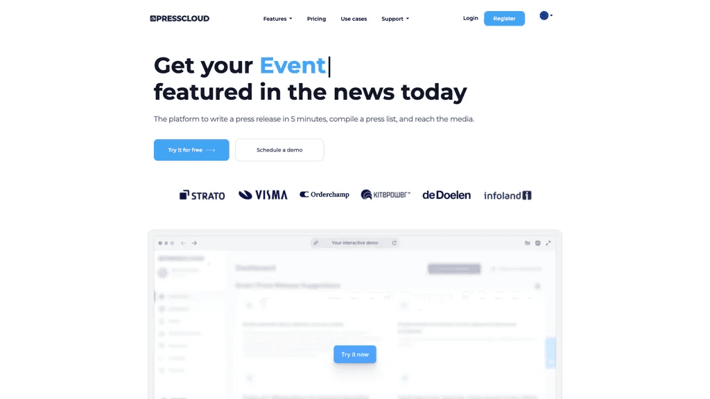 Presscloud.ai 工具截图