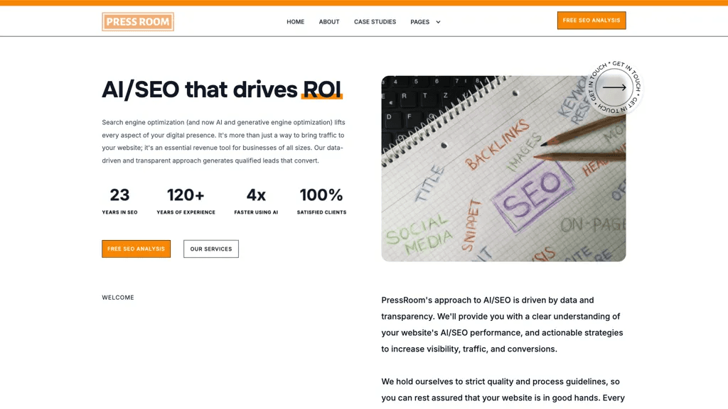 Pressroom.ai 工具截图