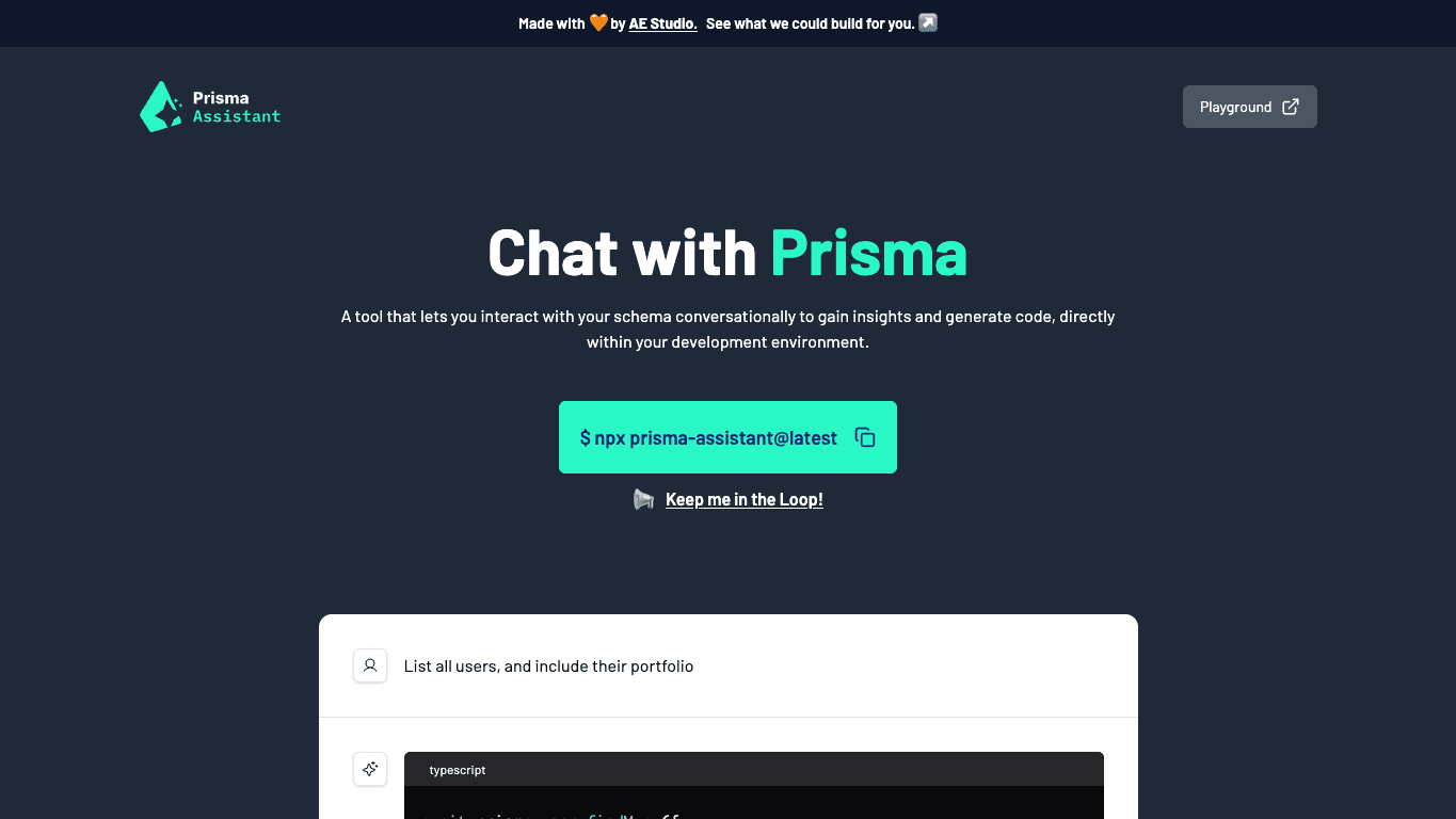 Prisma Assistant 官网截图