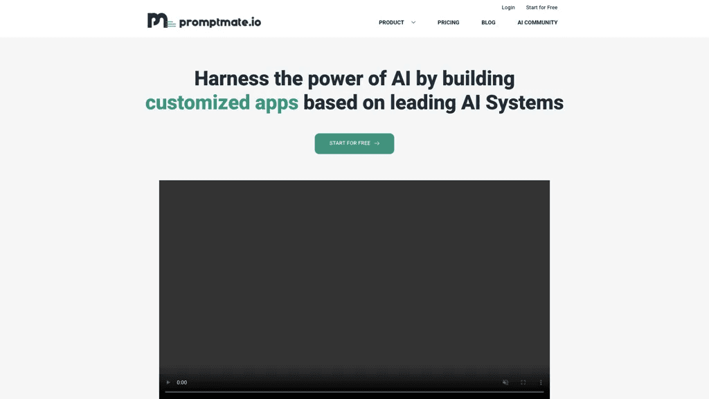 Promptmate 官网截图