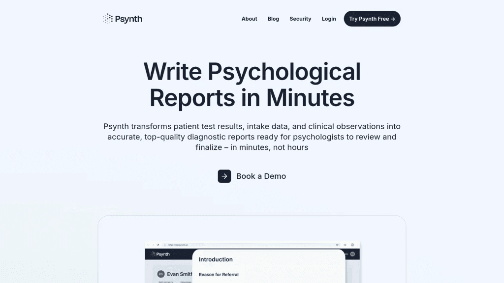 Psynth AI 工具截图