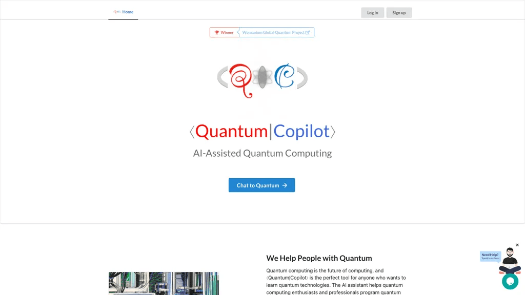 Quantum Copilot 官网截图