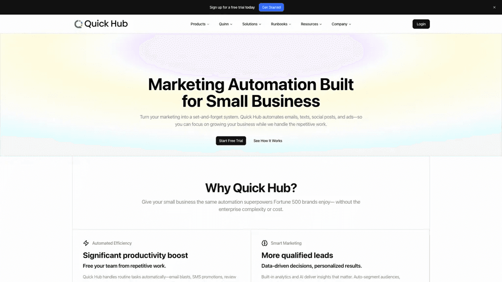 Quick Hub 官网截图