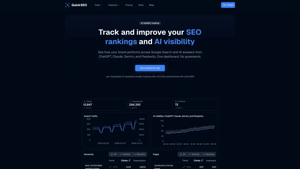 QuickSEO 工具截图