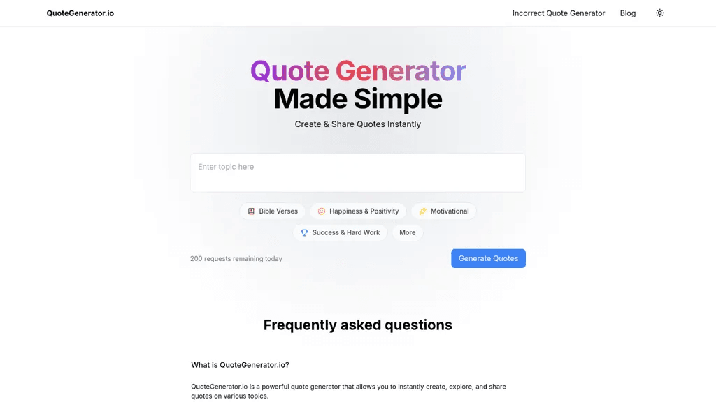 QuoteGenerator 工具截图