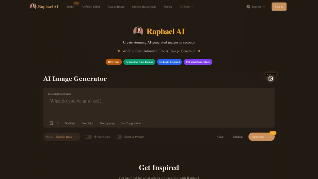 Raphael AI 工具截图