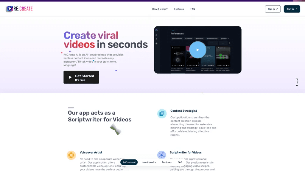 RE:Create Video 工具截图