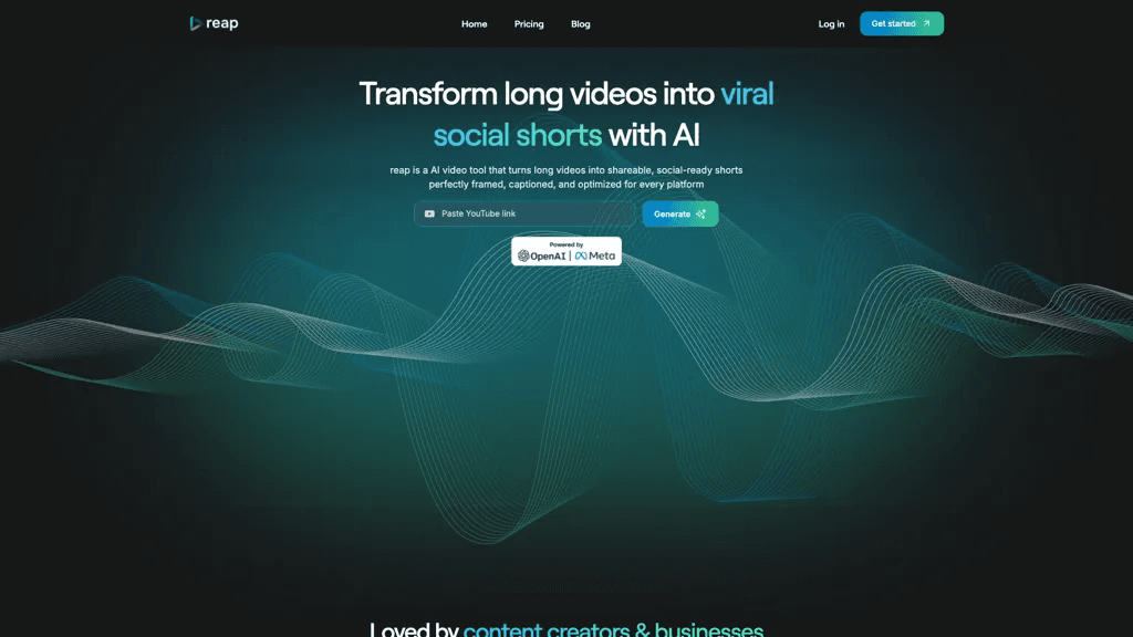 Reap.video 工具截图