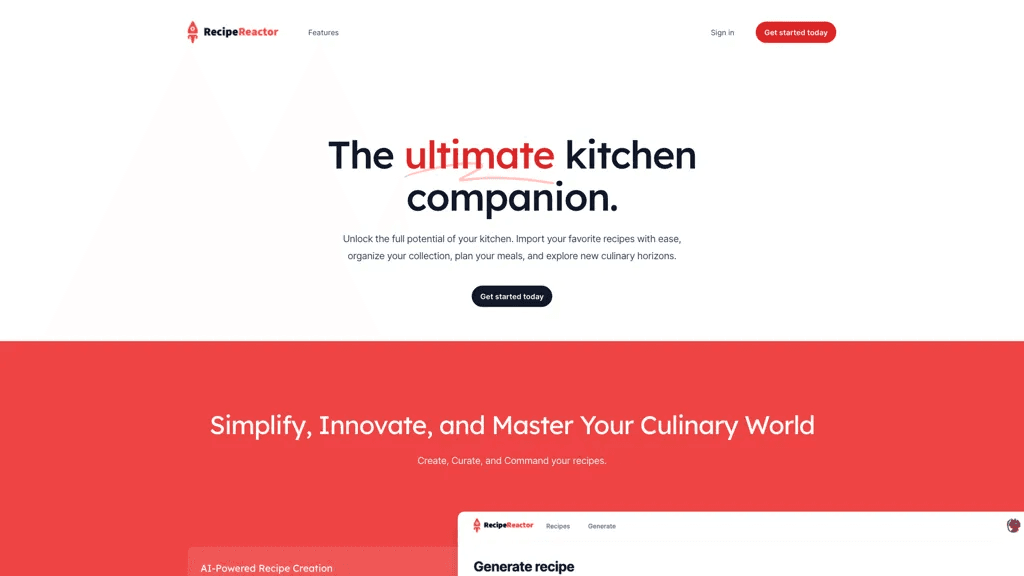 Recipe reactor 工具截图
