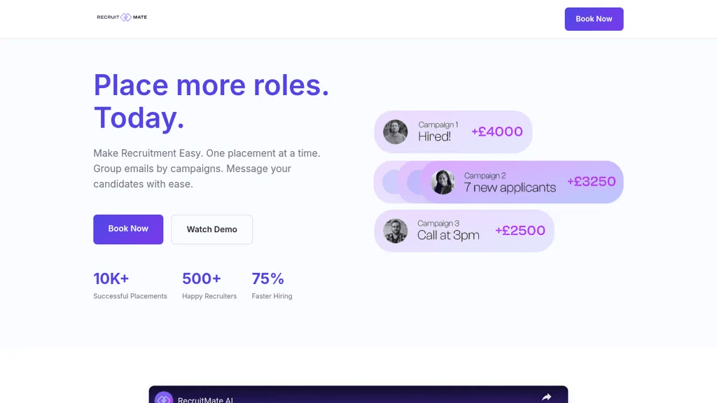 RecruitMate AI 工具截图