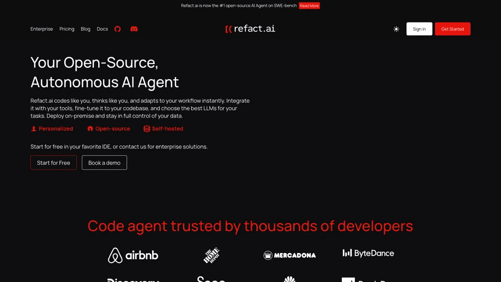 Refact AI 工具截图