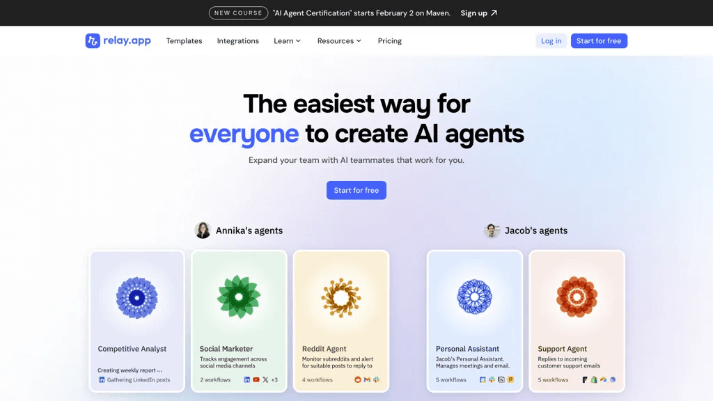 Relay.app 官网截图