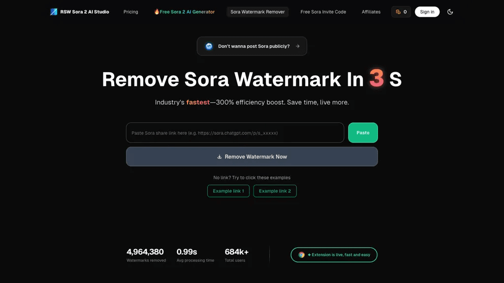 RemoveSoraWatermark 工具截图