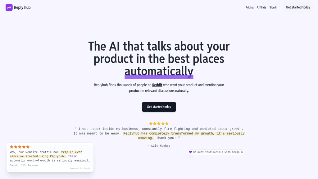 Reply Hub 工具截图
