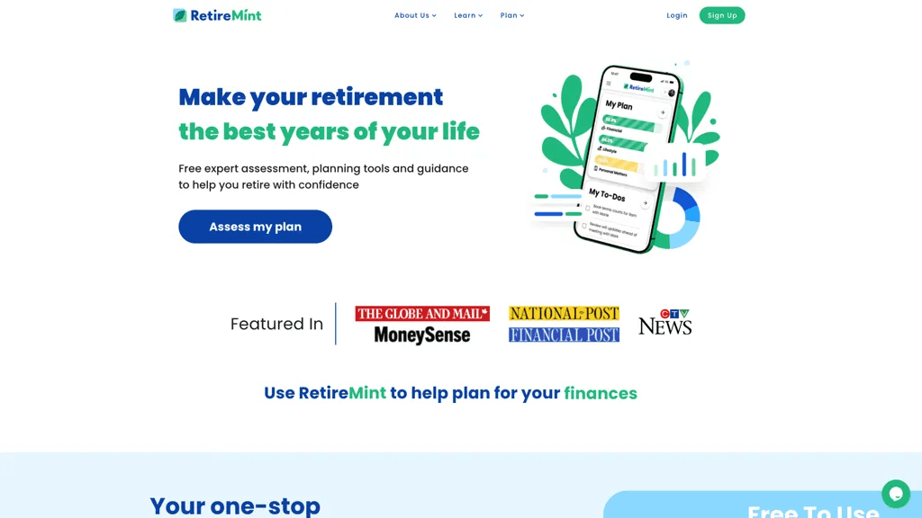 RetireMint 官网截图