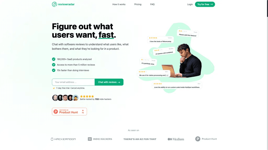 Review Radar 工具截图