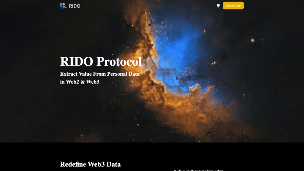 RIDO Protocol 官网截图