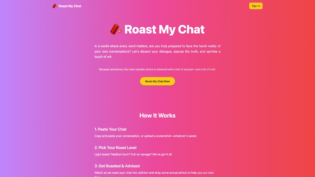 Roast My Chat 工具截图