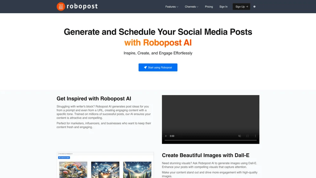 Robopost AI 官网截图