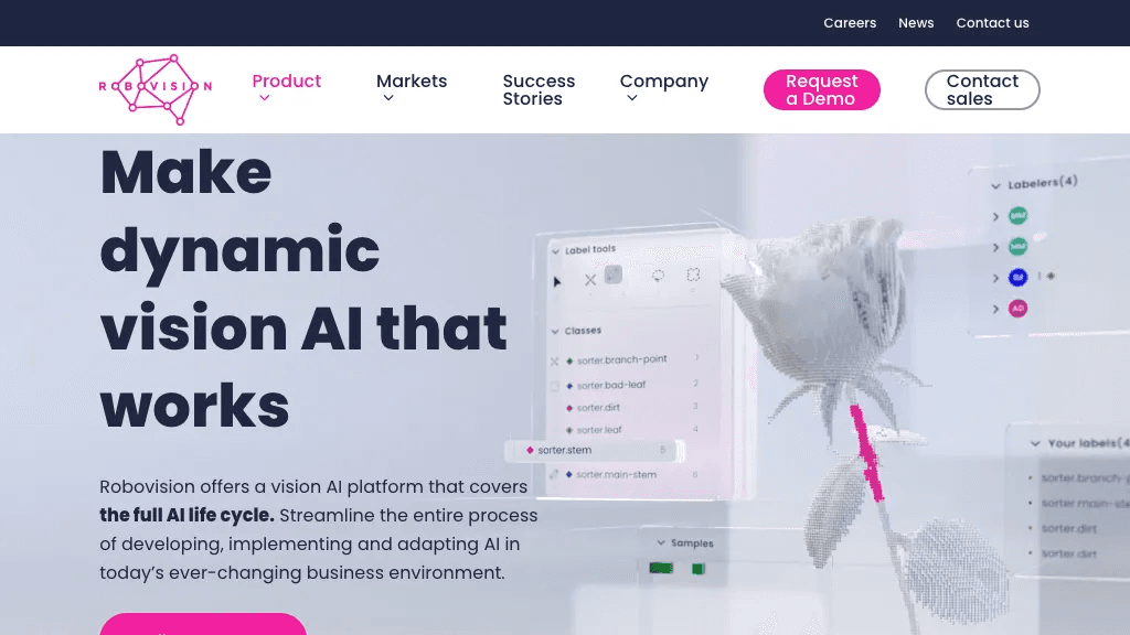 Robovision.ai 官网截图