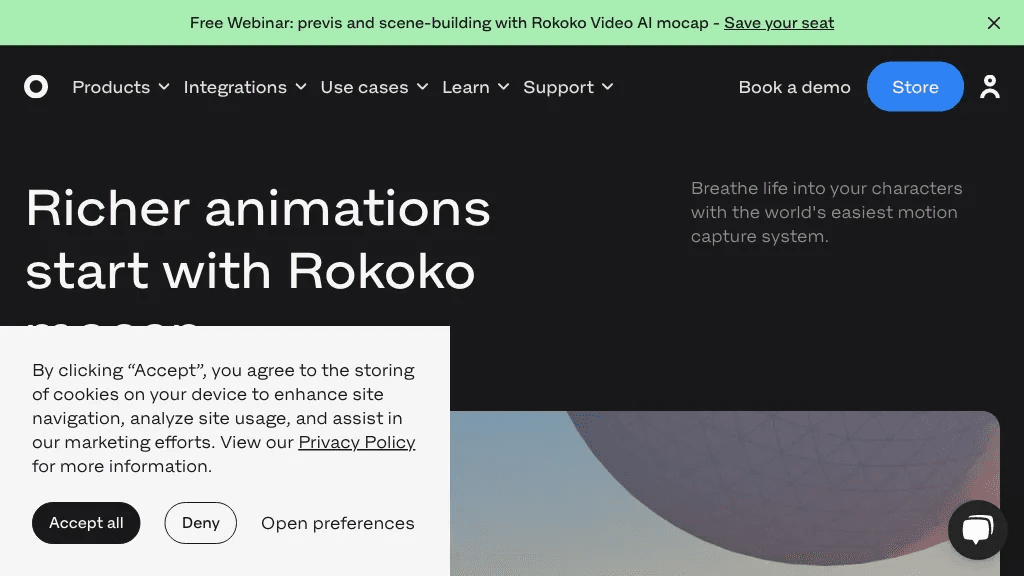 Rokoko 官网截图