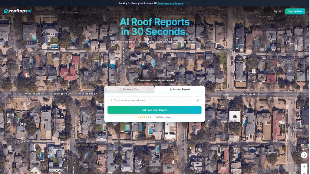 Rooftops AI 工具截图