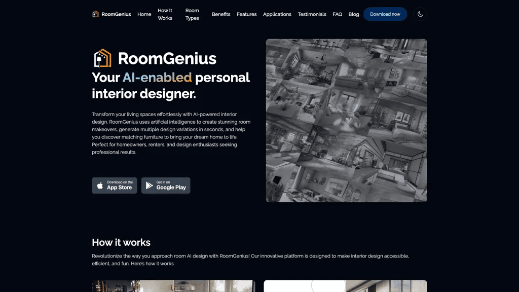 RoomGenius 官网截图