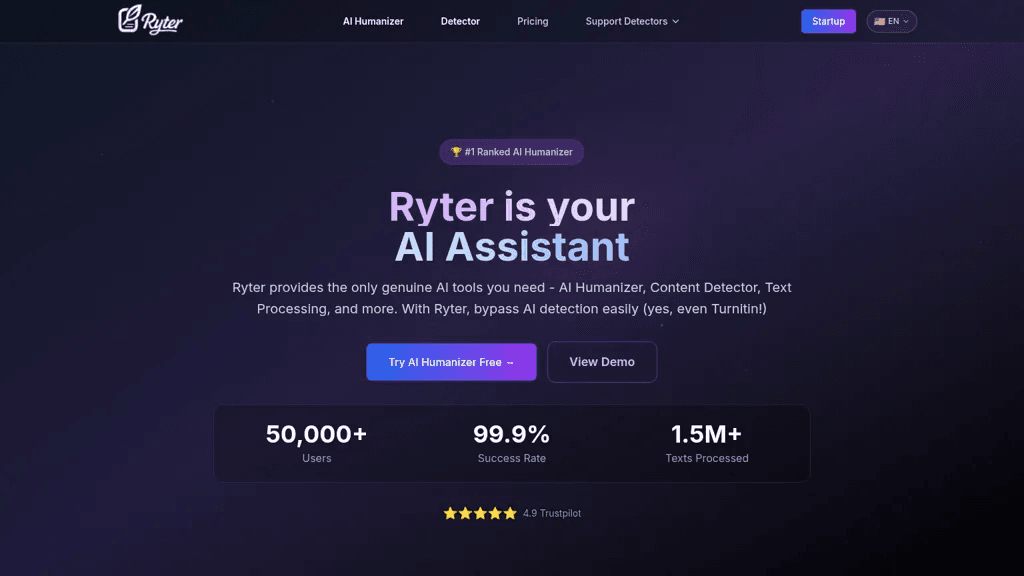 Ryter Pro 官网截图
