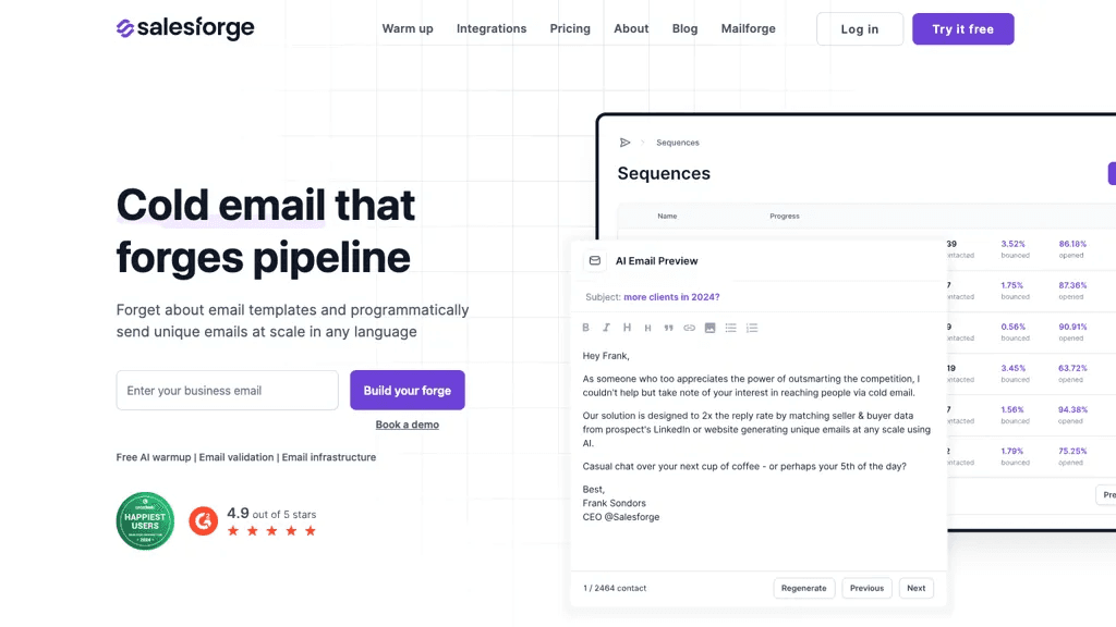 Salesforge 工具截图