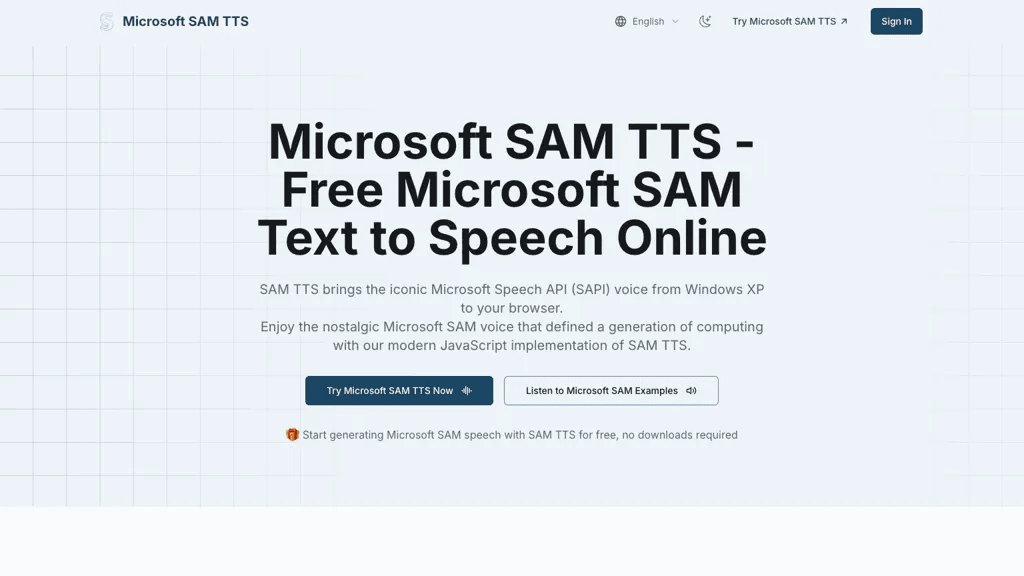 SAM TTS 工具截图