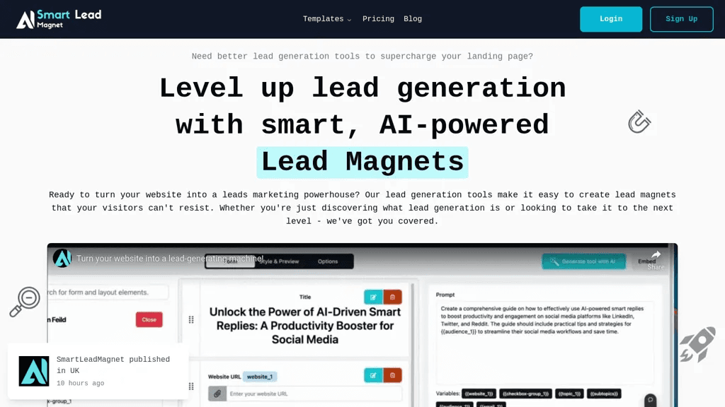 Samrt Lead Magnet 工具截图