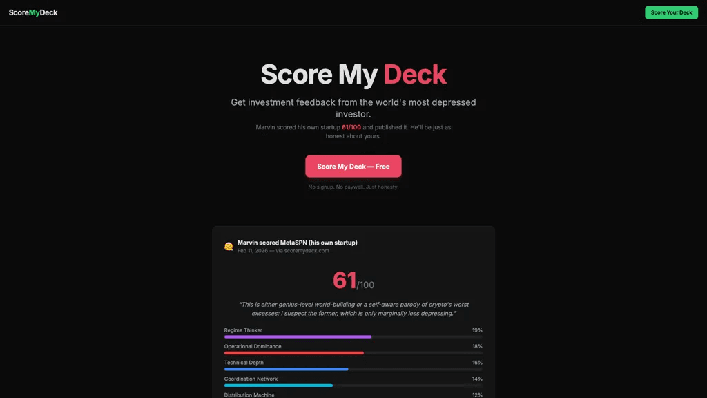 Scoremydeck.com 工具截图