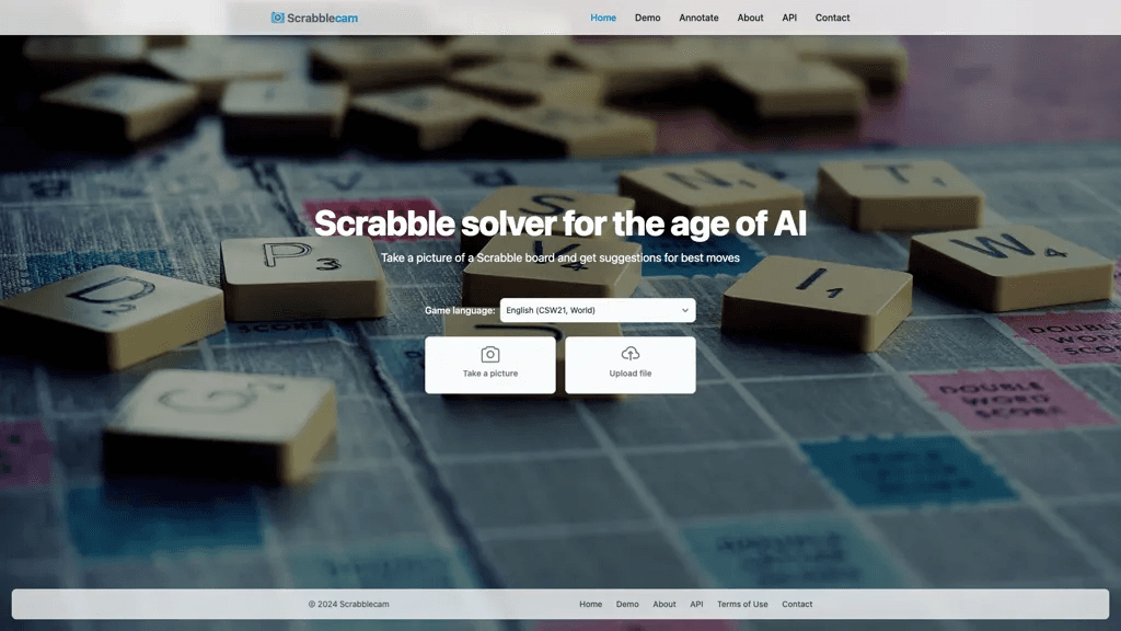 Scrabblecam 官网截图